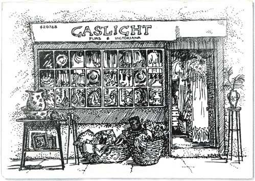 Gaslight, Backhall Street, Caerleon. Image copyright Penny Dale.