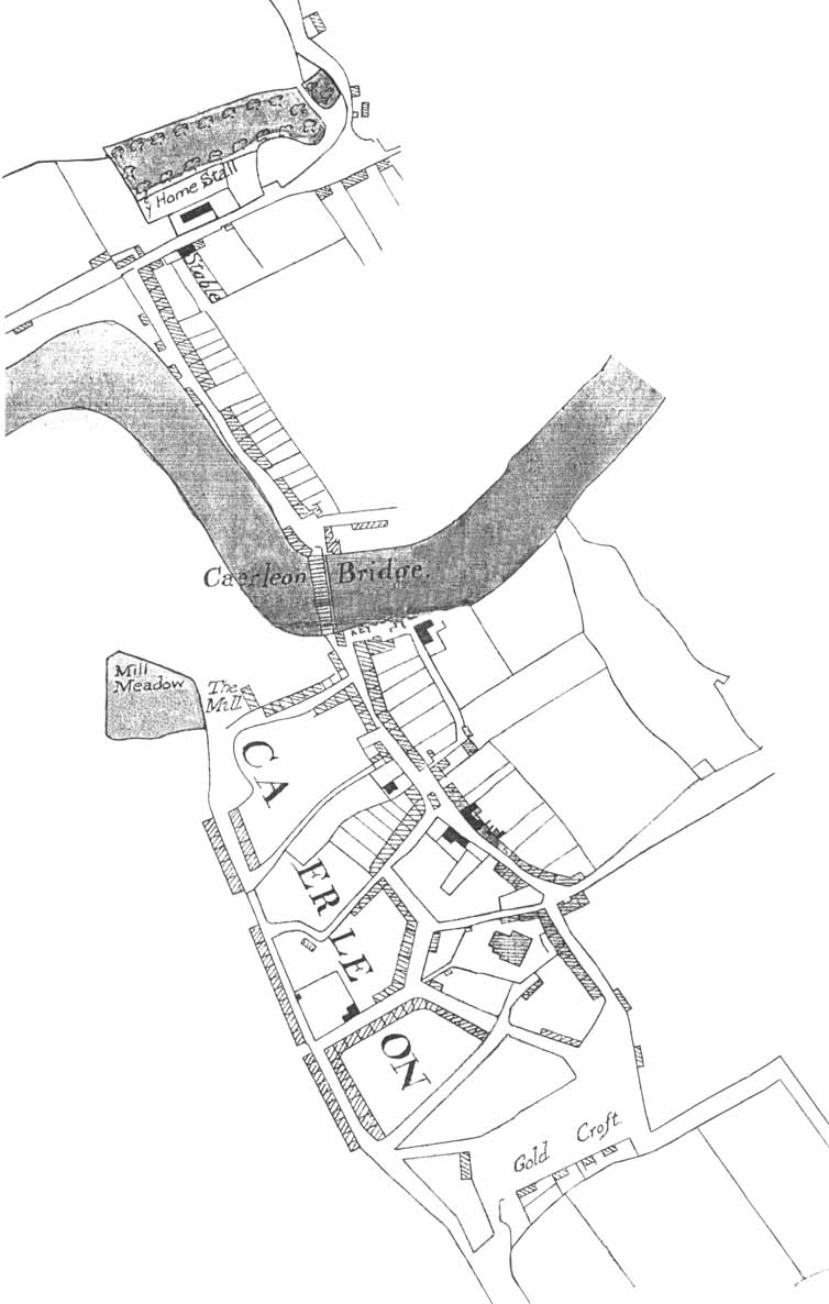 Plan of Caerleon, 1752