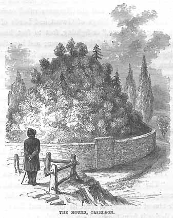 The Mound Caerleon 1861 print.