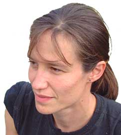 Martina Netikova at the 2005 Caerleon Sulpture Symposium