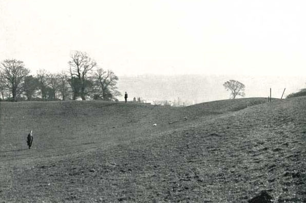 Caerleon Amphitheatre before the 1926 excavations.
