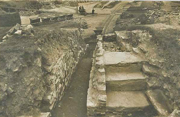 Excavation of Caerleon Amphitheatre 1926 - 1927