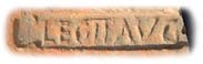Stamp of the Second Legion Augusta found on many of the roof tiles and bricks in the Roman remains Caerleon