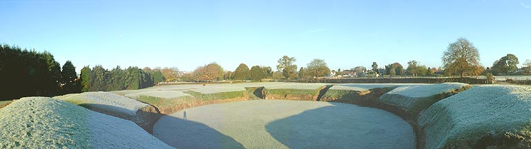 King Arthur's Round Table - the amphitheatre Caerleon Wales