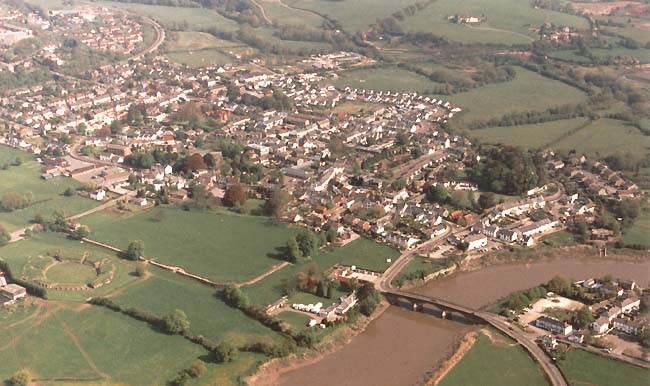 Aerial photograph of Caerleon - copyright Caerleon Net