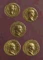 Hoard of Roman gold aurei from Caerleon, AD 75