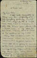 Letter written after the birthday lunch of Caerleon born writer, Arthur Machen, 1943