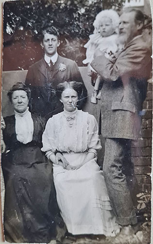Gilbert Harding and some of his family.