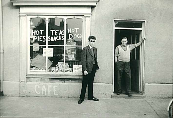 Cafe in Backhall Street Caerleon 1960.