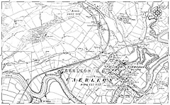 Reproduction of Early Ordnance Survey Map of Caerleon