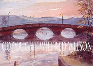 Caerleon Bridge over the river Usk