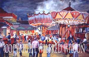 The Fun Fair on Goldcroft Common Caerleon