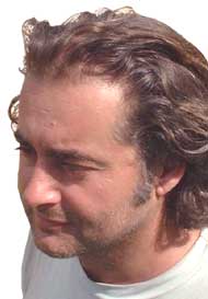 Luca Zuppelli at the 2005 Caerleon Sculpture Symposium