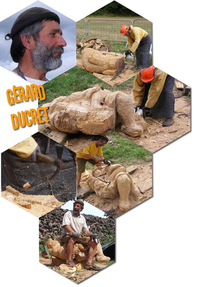 Gerard Ducret at Caerleon Arts Festival Sculpture Symposium 2010