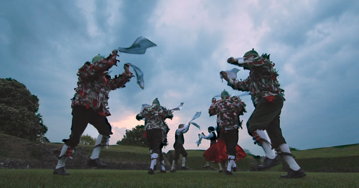 The Isca Morrismen and Cardiff Ladies May 1st 2011 Caerleon Amphitheatre.