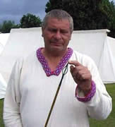 Ian 'Spike' Martin of the Britannia Re-enactment group
