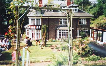 Guests relaxing in the garden 