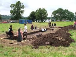 The 2007 excavation in Golledge's Field.