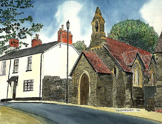The Roman Catholic Church High Street Caerleon. Copyright David Hughes.