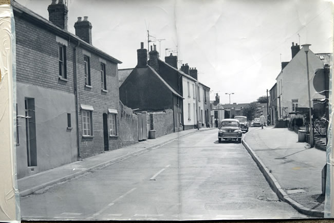 Backhall Street Caerleon viewed from Mill Street.